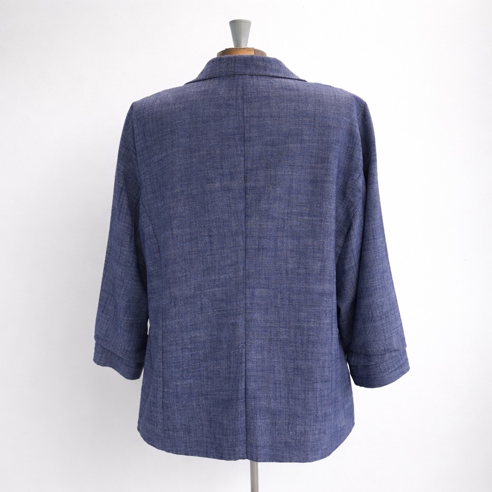 NWT LC Lauren Conrad Blue Blazer Single Button Lightweight Jacket - XXL - Picture 2 of 7